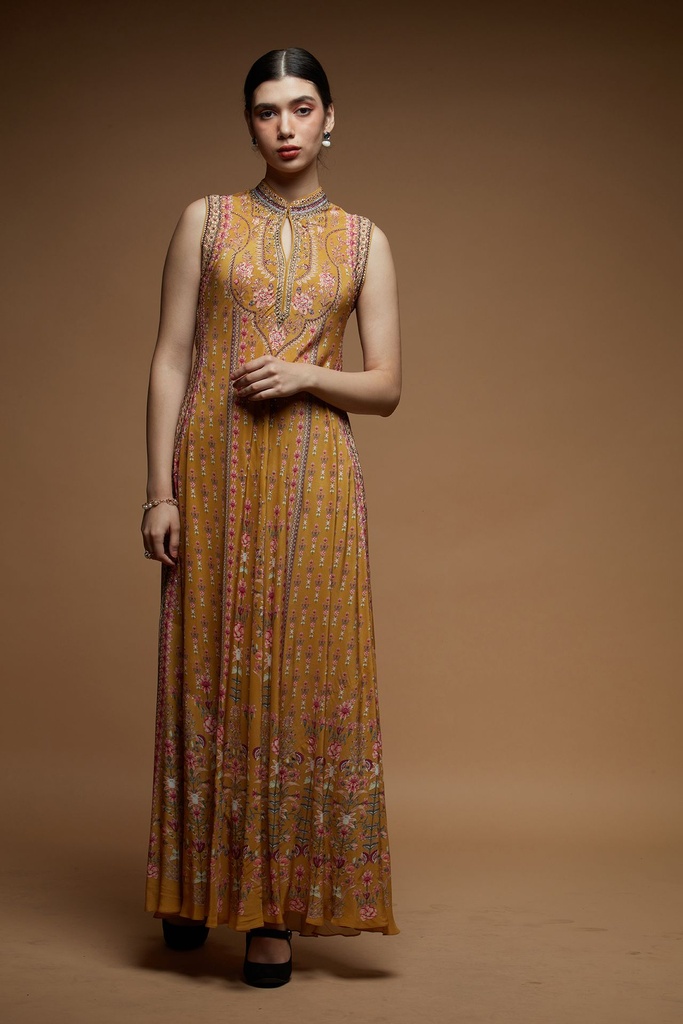 Golden Mustard Radiance Gown