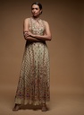 Champagne Bloom Sleeveless Gown