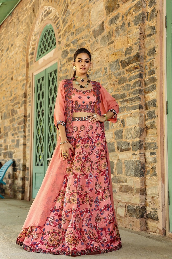 Blush Kalamkari Elegance Lehenga Set