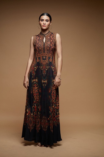 Black Radiance Sleeveless Gown