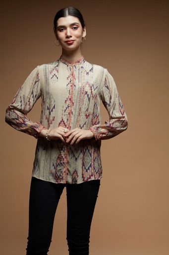 Sandy Glow Embroidered Shirt